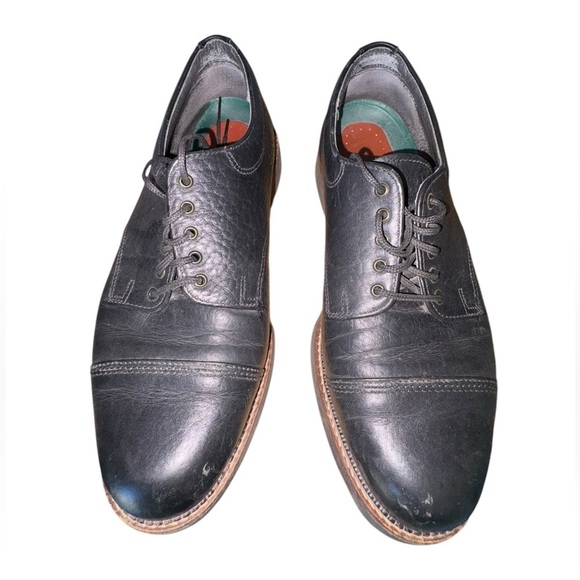 HS Trask Other - HS Trask Brown Authentic Bison Leather Oxford Dress Shoes 11